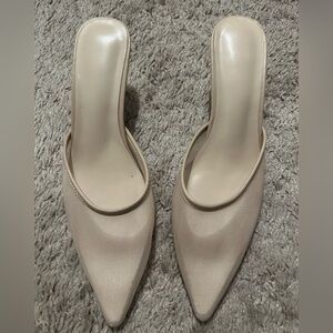 Cream Women's Mules